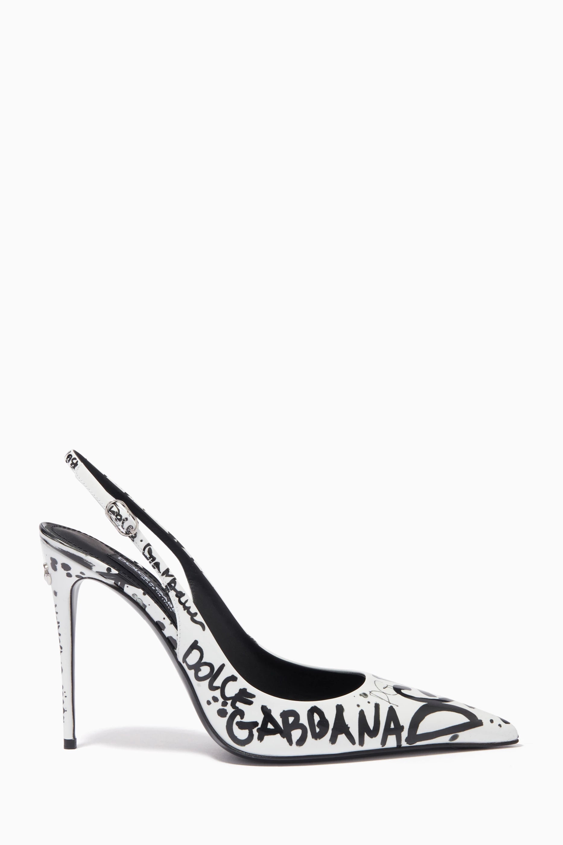 Lollo 105 Slingback Pumps in Printed Leather
