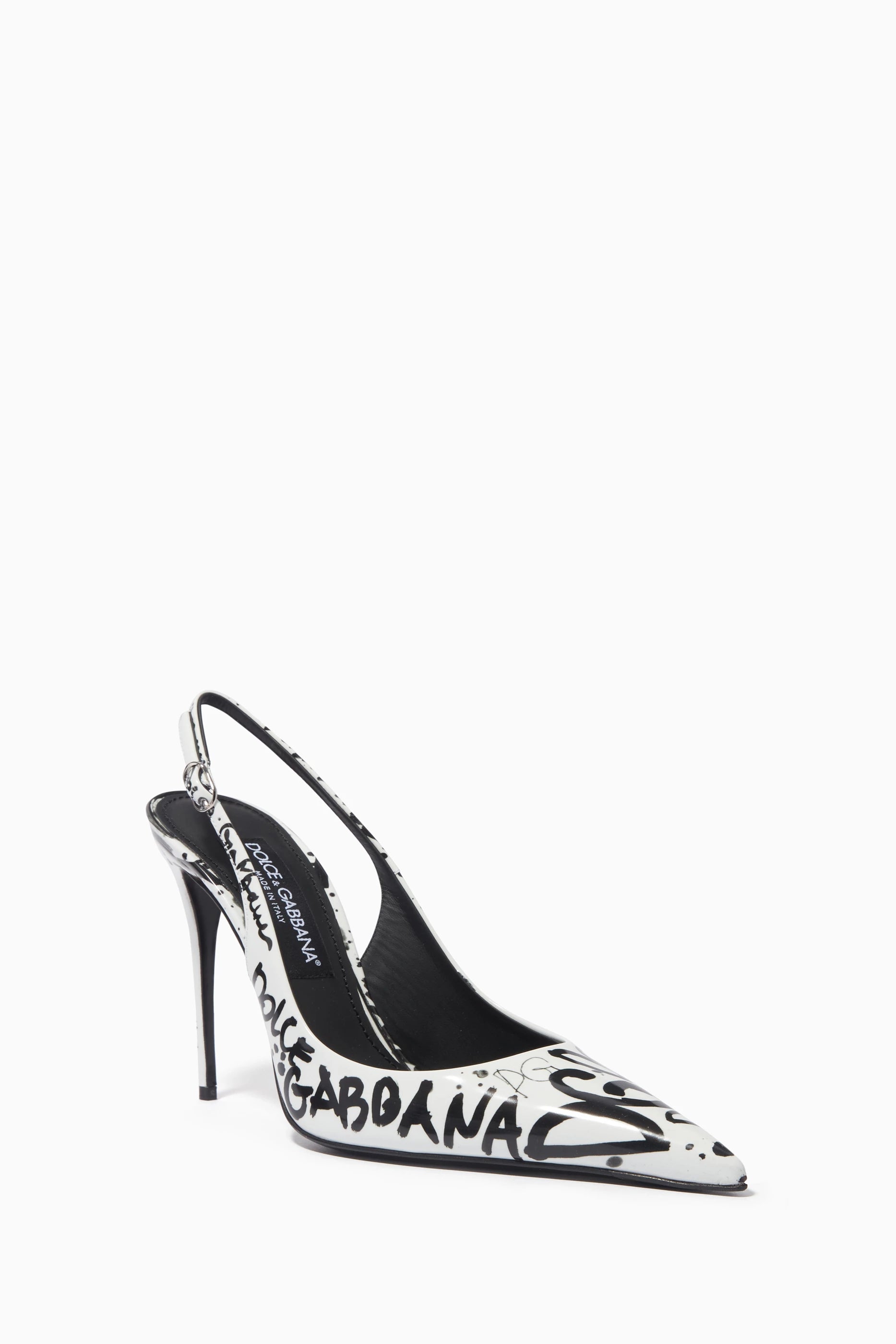 Lollo 105 Slingback Pumps in Printed Leather