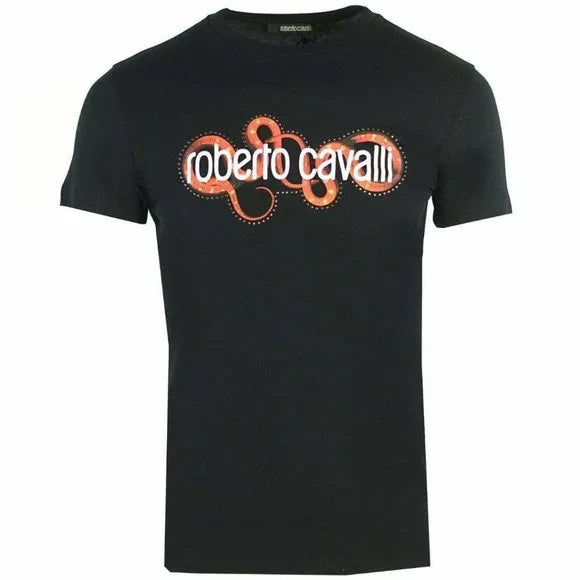 Roberto Cavalli Studded Snake T-Shirt - Vestir