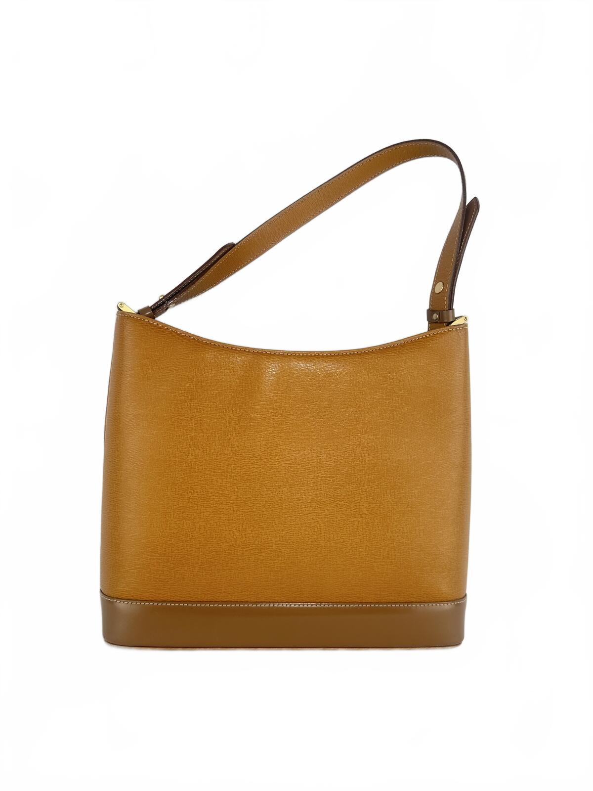 Burberry London Cosmopolitan Tote Tan Grained Leather Nova Check | Pre-Loved