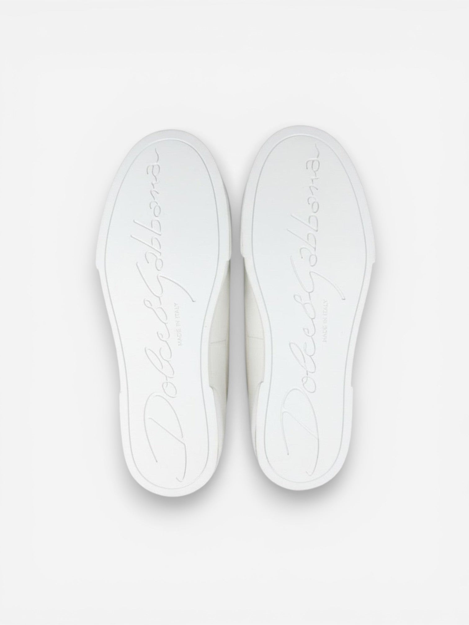 Dolce & Gabbana White Canvas Platform Low-Top Sneakers EU 40 / US 9 – New In Box
