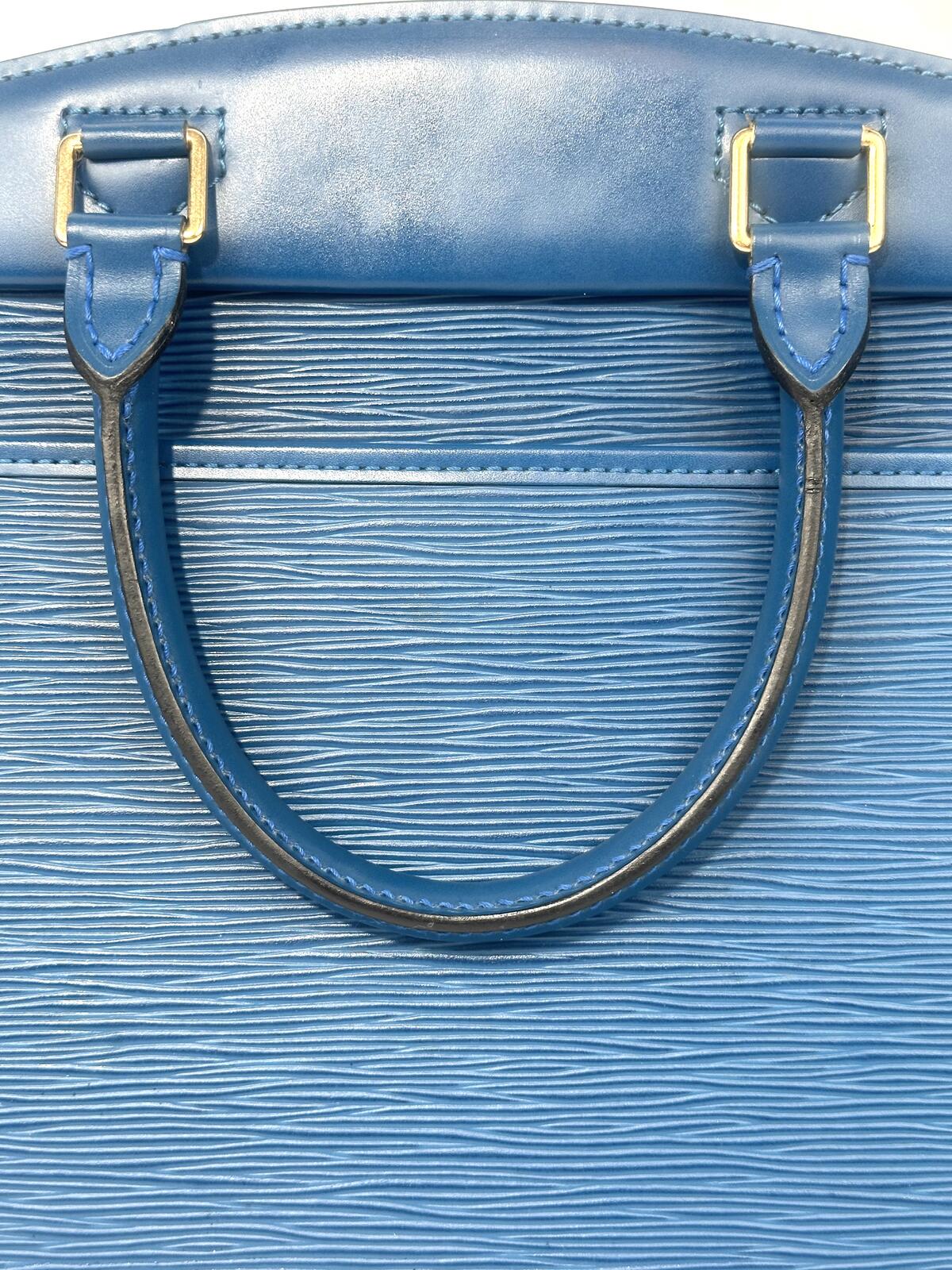 Louis Vuitton Riviera Vintage Epi Leather Toledo Blue Top Handle Bag