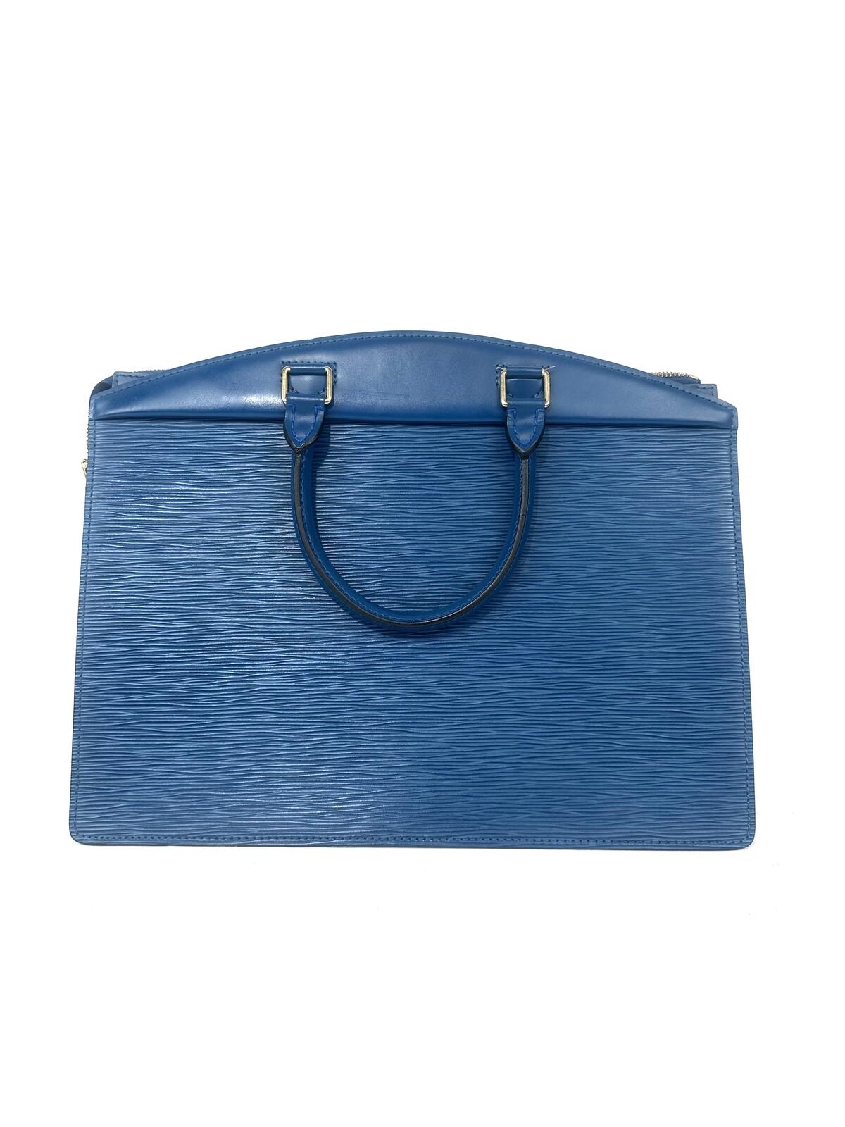 Louis Vuitton Riviera Vintage Epi Leather Toledo Blue Top Handle Bag