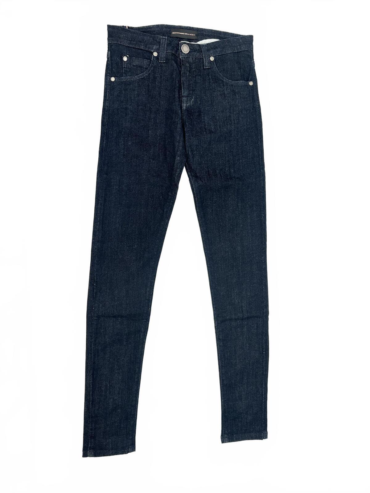 Alessandro Dell’Acqua Dark Indigo Skinny Jean Size 24 IT 34 Blue | NWT