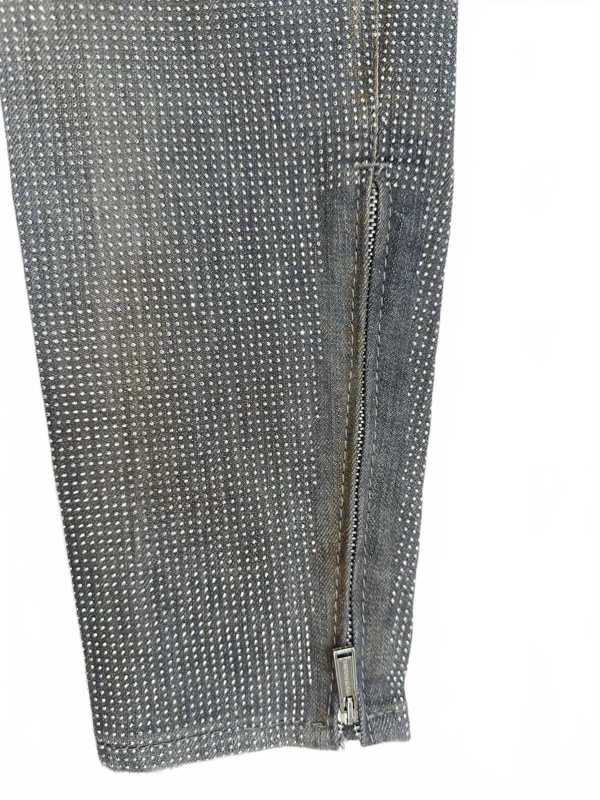 Dsquared2 Medium Waist Skinny Jean Crystal Embellished Grey IT38 NWT