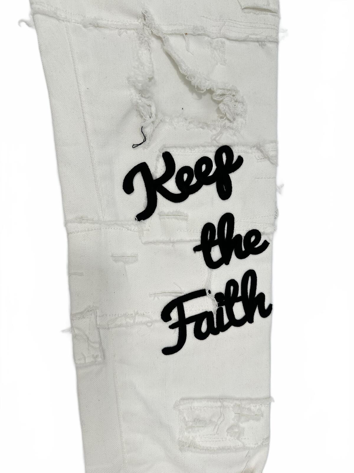 Dsquared2 Cool Girl White Distressed Keep The Faith Jeans IT 38 | NWT