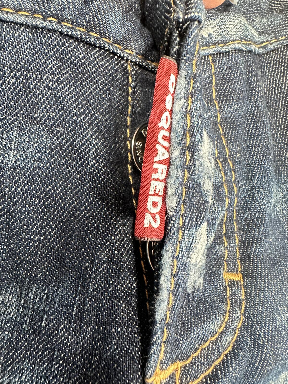 Dsquared2 Skinny Jean Dark Wash Distressed Ankle Zip Men IT 44 | NWT