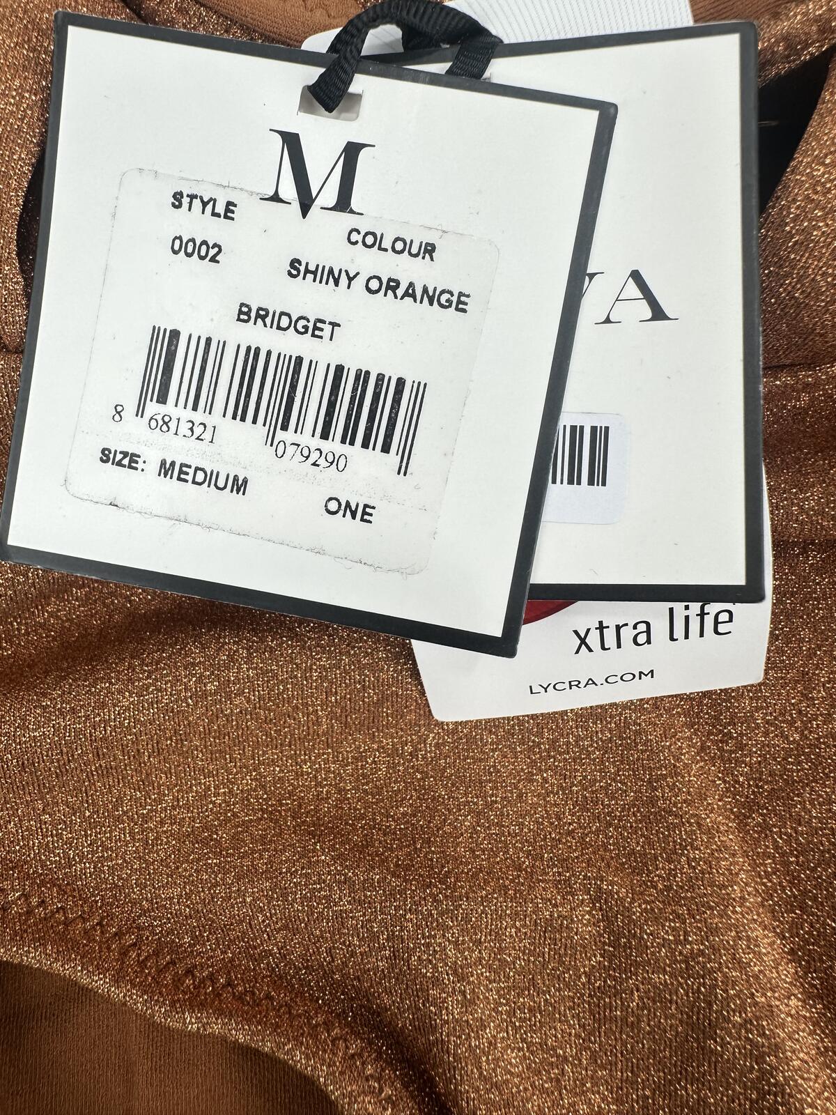 MOEVA Bridget Halterneck One-Piece Swimsuit Metallic Bronze Brown M | NWT