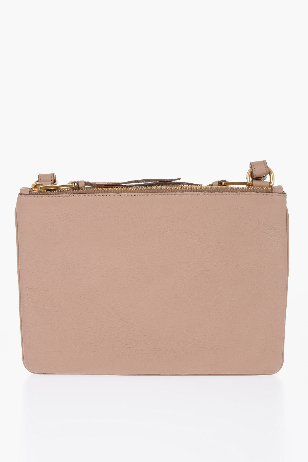 Prada Grained Leather Crossbody Bag with Double Zip - Vestir