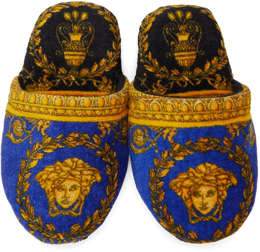 Underwear Blue & Gold I Love Barocco Slippers