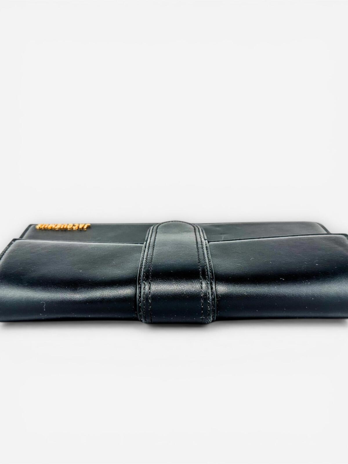 Jacquemus Le Bambino Long Black Leather Crossbody Shoulder Bag | NWT