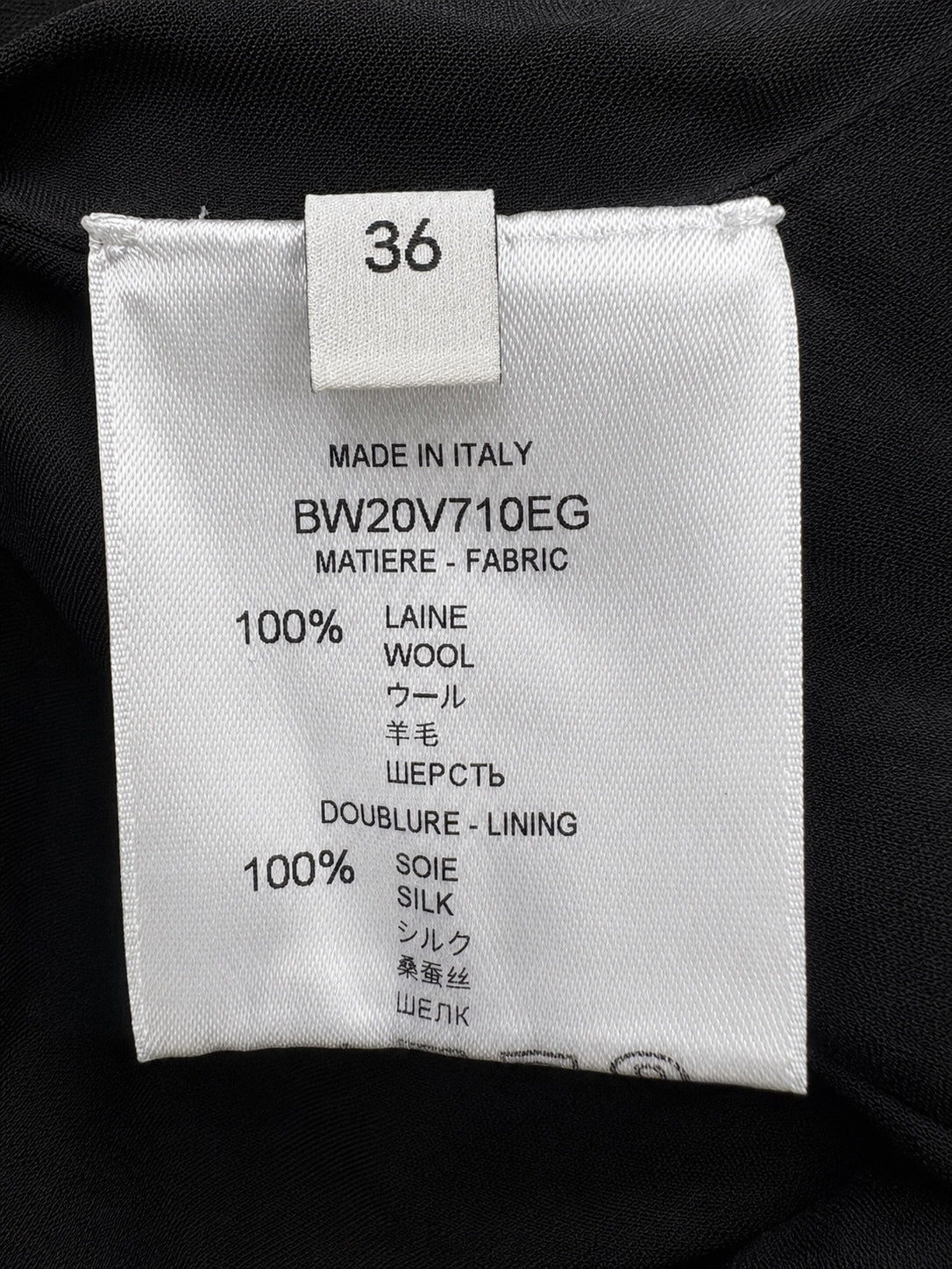 Givenchy Wool Crepe Bodycon Midi Dress Black IT 36 US 4 Silk Lined | NWT