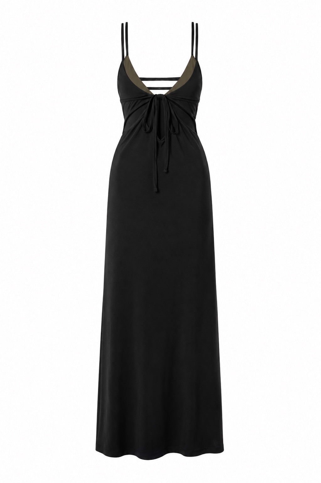 Christopher Esber Swim Cover-Up Cutout Maxi Dress Black AU 8 US 4 | NWT