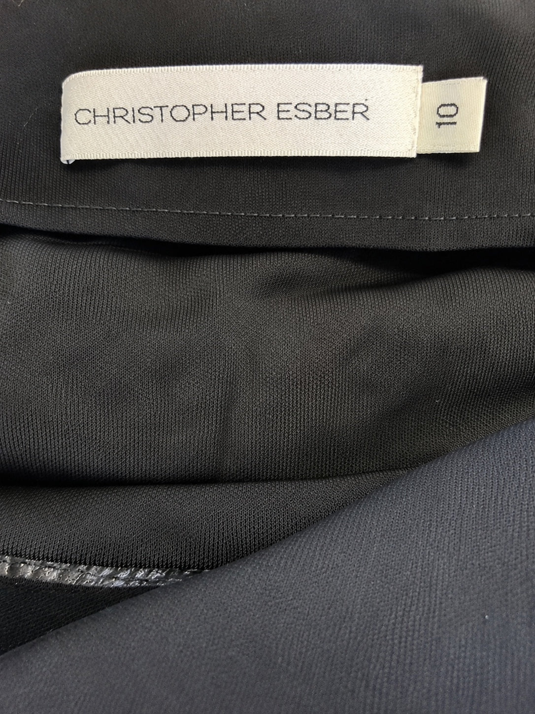 Christopher Esber Double Sculpted Maxi Skirt Black Cut-Out AU 10 US 4-6 NWOT