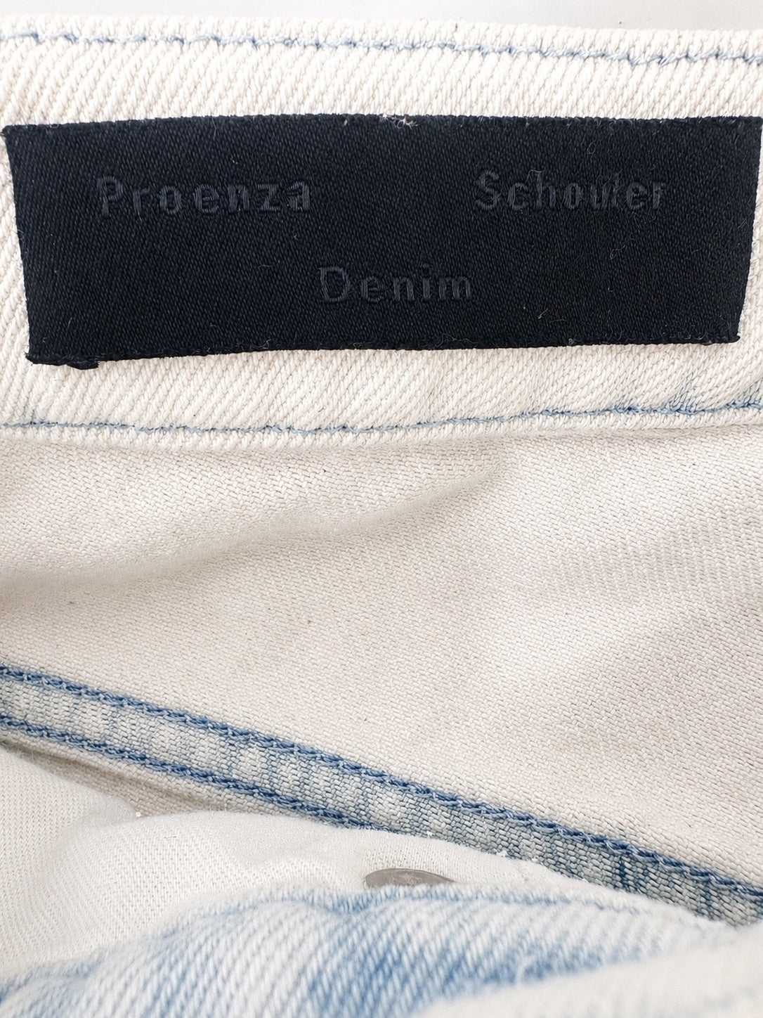 Proenza Schouler Ellsworth Bleached Low Rise Loose Jeans W28 Belted | NWT