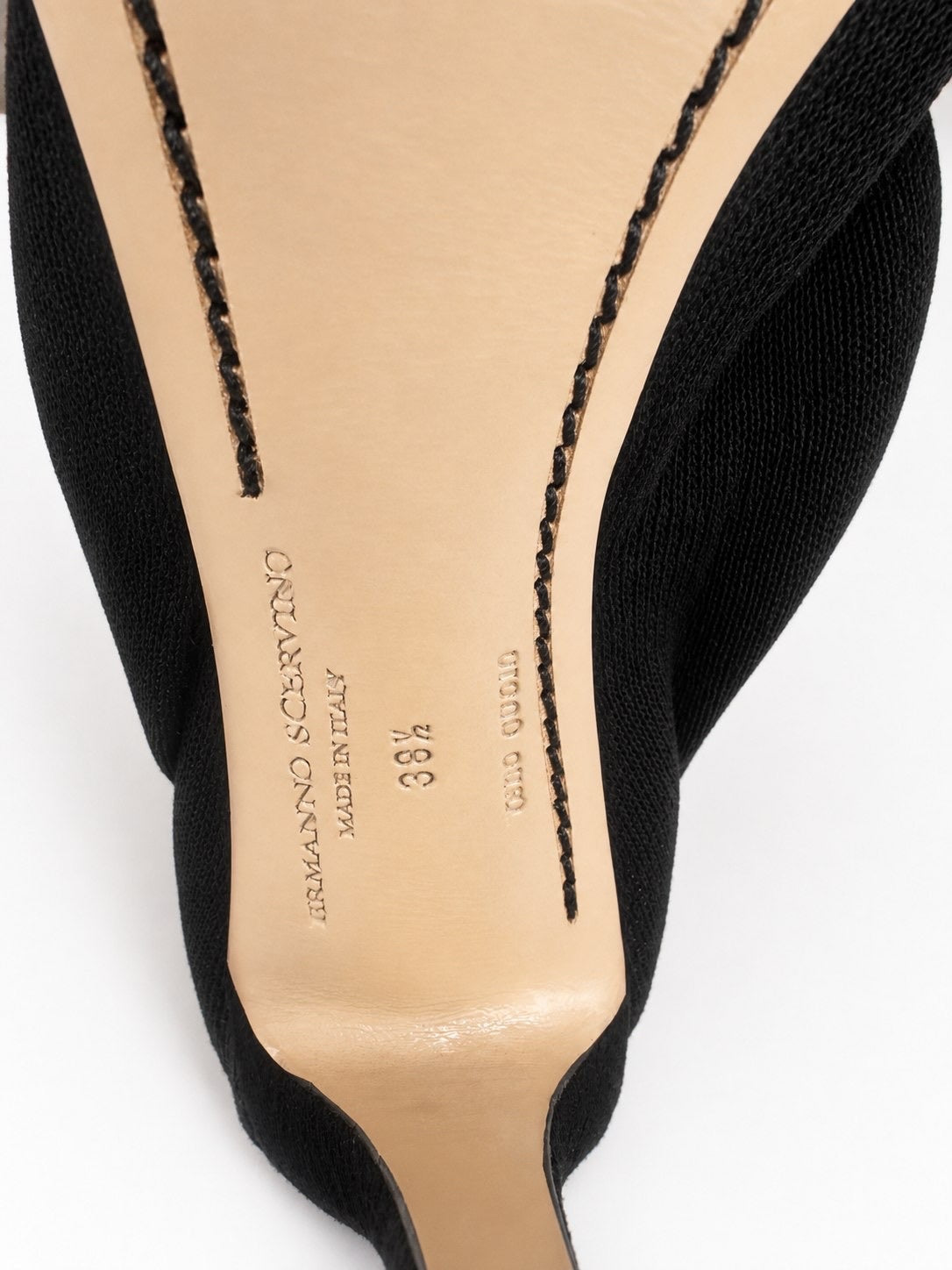 Ermanno Scervino Open-Toe Knit Stiletto Booties Black EU 38.5 | NIB