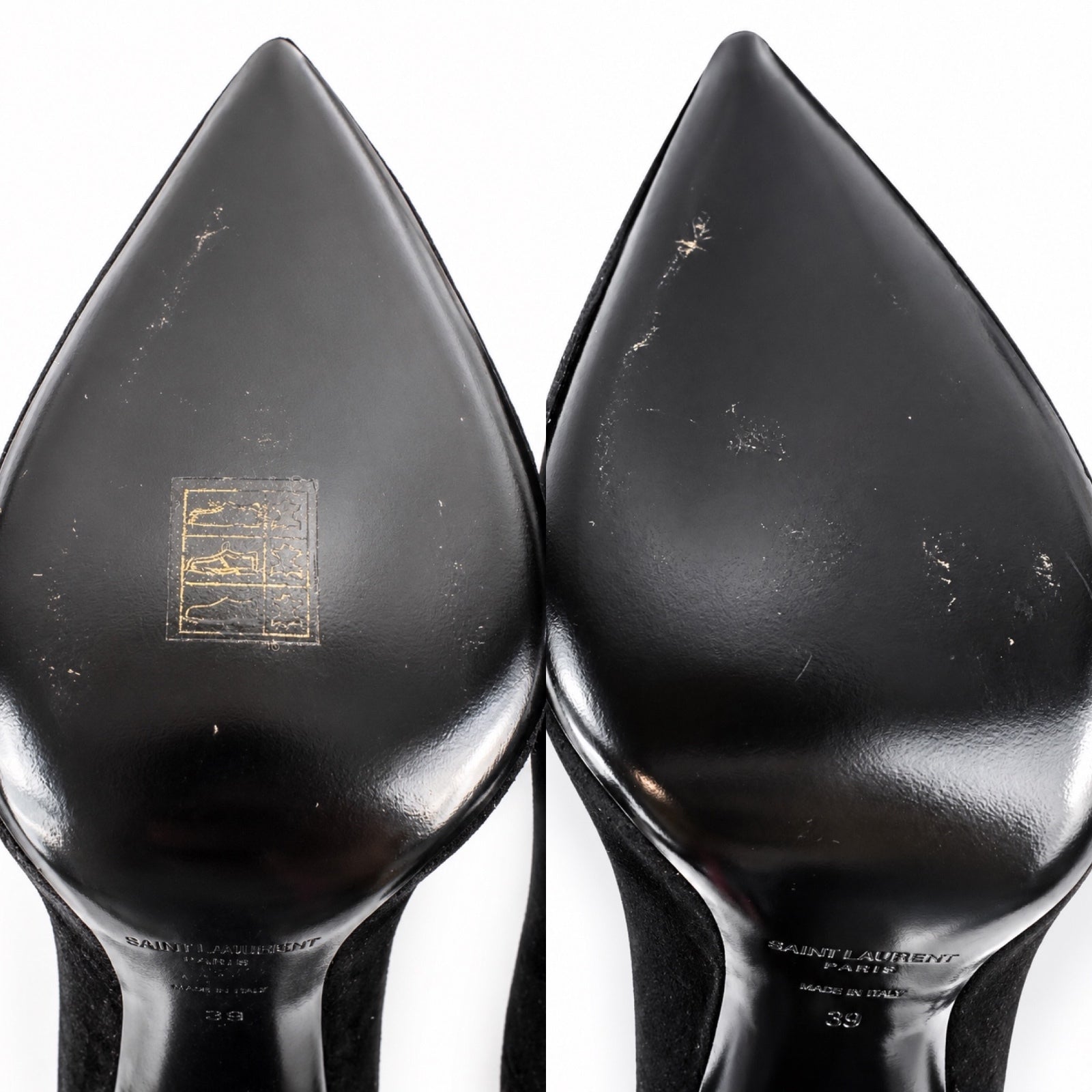 Saint Laurent Era 110 Ball Strass Crystal Pumps Black Suede EU 39 | NIB