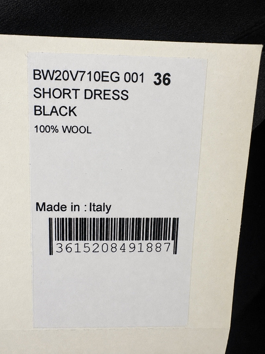 Givenchy Wool Crepe Bodycon Midi Dress Black IT 36 US 4 Silk Lined | NWT