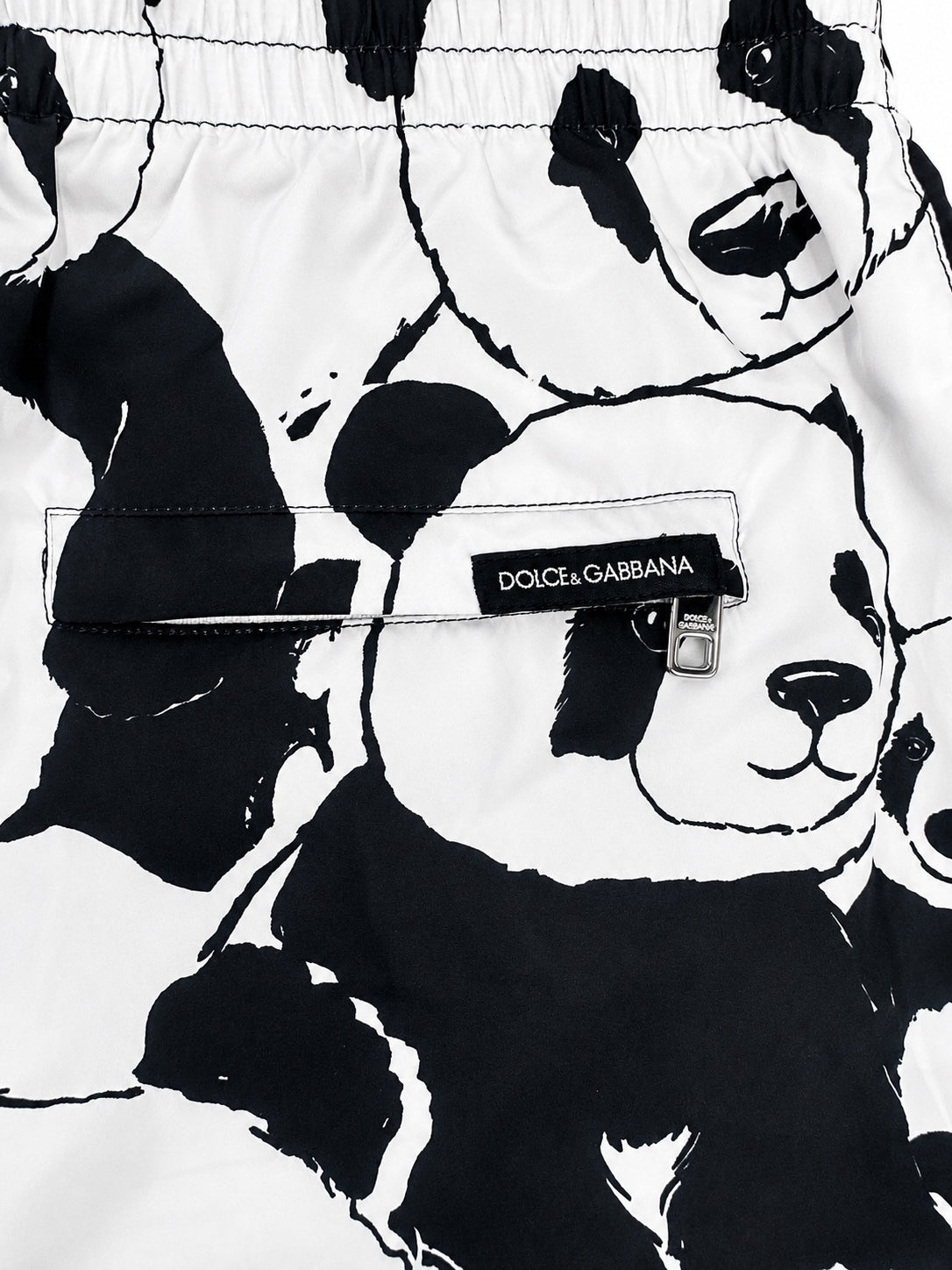 Dolce & Gabbana Panda Print Swim Shorts Black White Men XS IT 3 | NWT