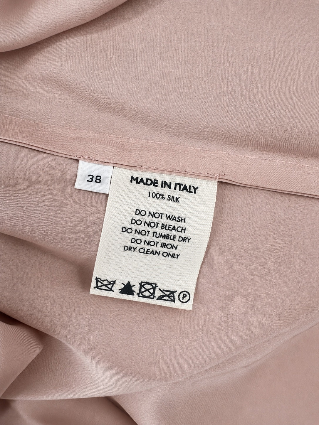 Mansur Gavriel Silk Maxi Dress Blush Elbow Sleeve IT 38 US 2 XS | NWT