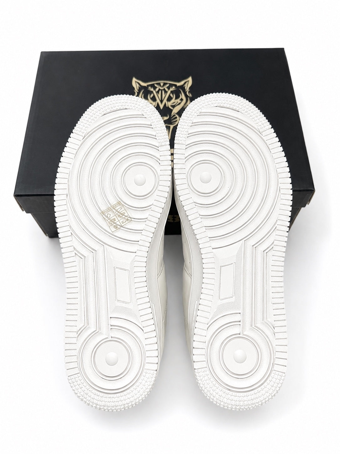 Philipp Plein Sport High Top Sneakers White Gold Logo DIPS992 EU 40 | NWB