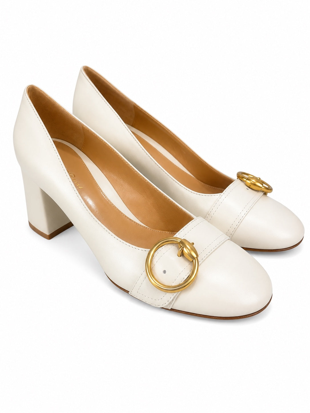 Gianvito Rossi Pamela 60 White Leather Block Heel Pumps EU 40 | NWB