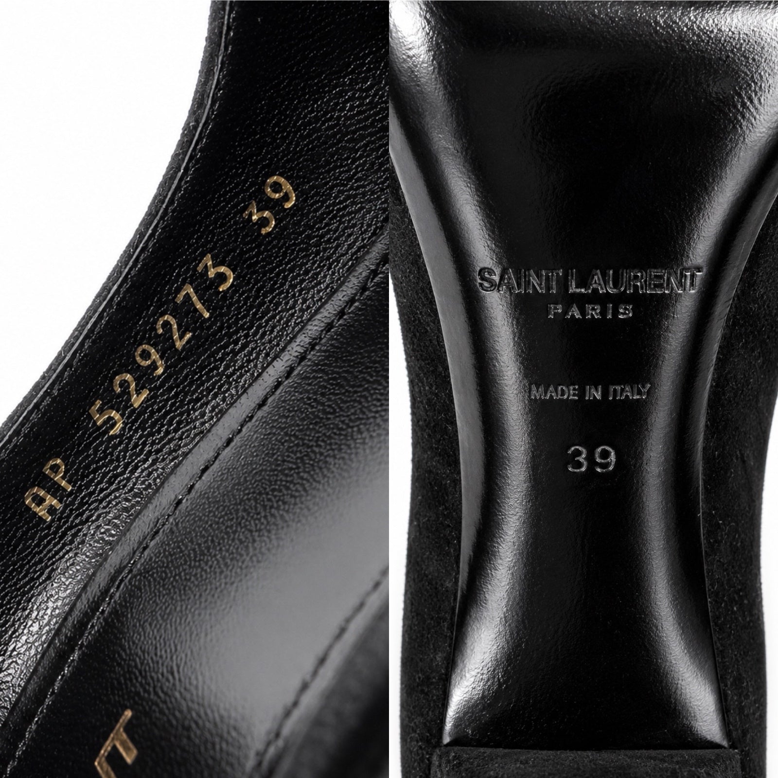 Saint Laurent Era 110 Ball Strass Crystal Pumps Black Suede EU 39 | NIB