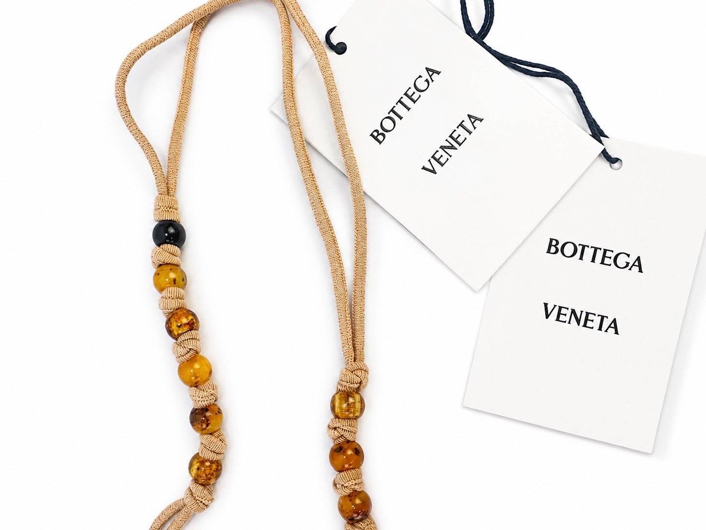 Bottega Veneta Bottega Veneta Cashmere Beaded Open Back Knit Bodysuit Tan S | NWT - Vestir