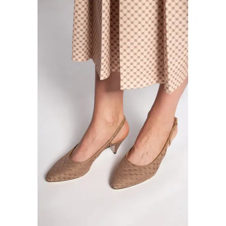 Gucci Marmont GG Supreme Canvas Slingback Pump - Vestir