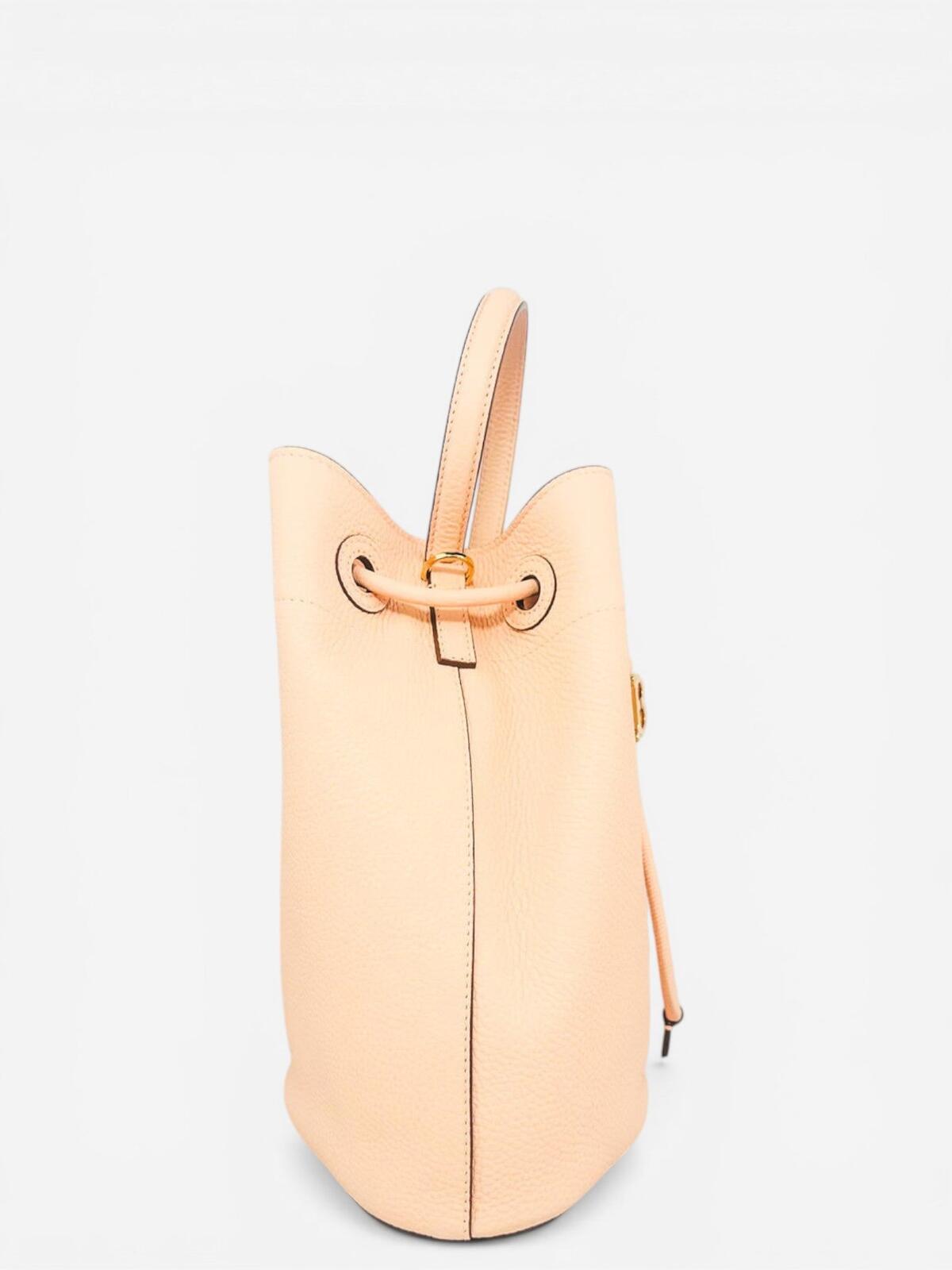 Burberry TB Bucket Bag Peach Pink, Grainy Leather, Gold Hardware – view 3