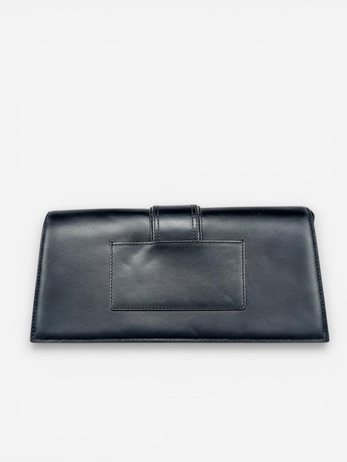Jacquemus Le Bambino Long Black Leather Crossbody Shoulder Bag | NWT