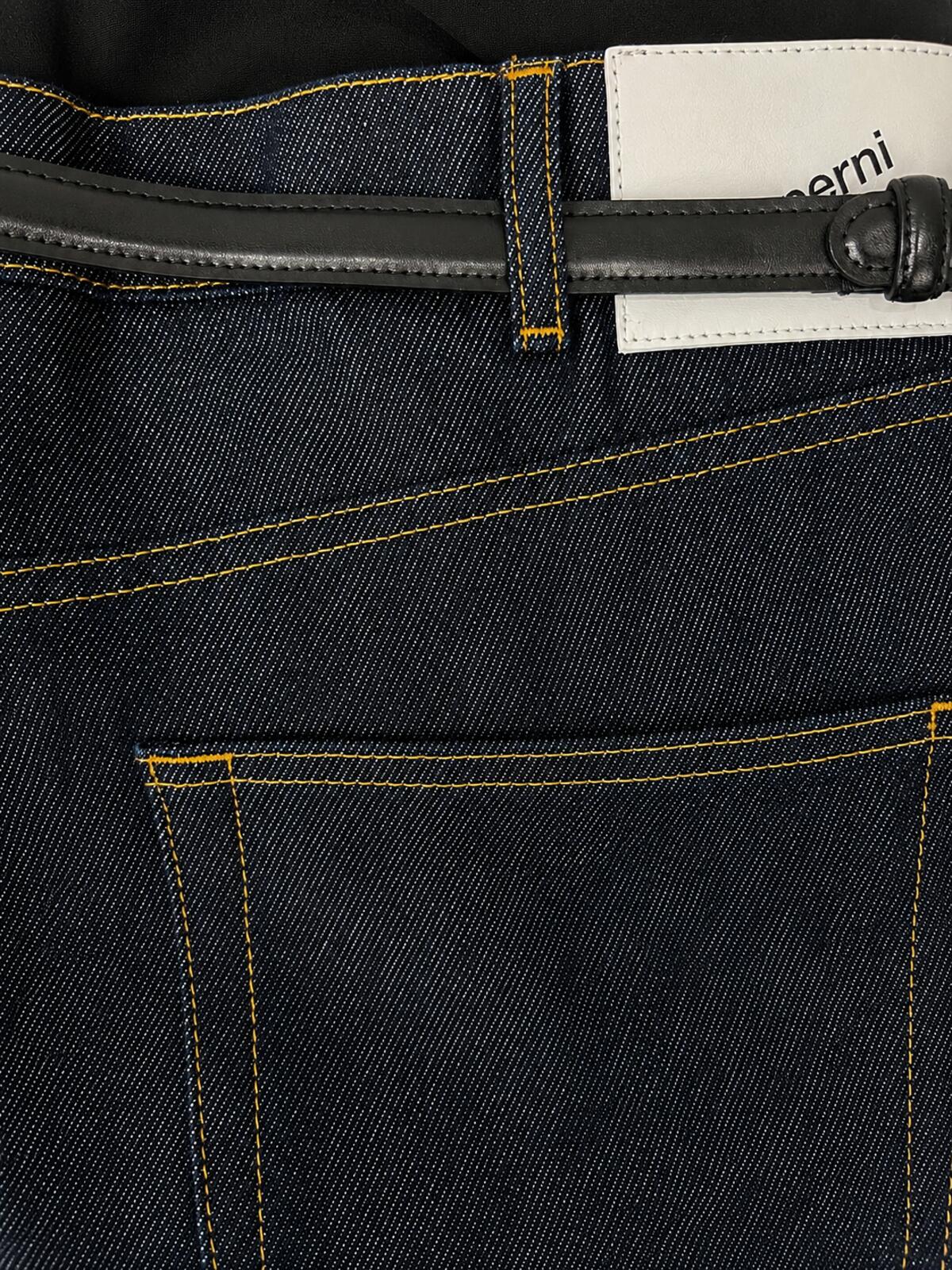 Coperni Coperni Hybrid Denim Flare Trousers Dark Indigo IT 42 US 6 | NWT - Vestir