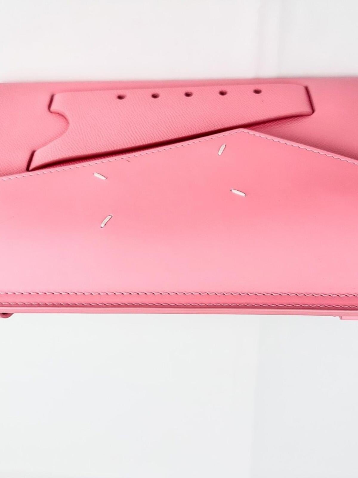 Maison Margiela Snatched Medium Pink Calfskin Top Handle Bag FW23 | NWT