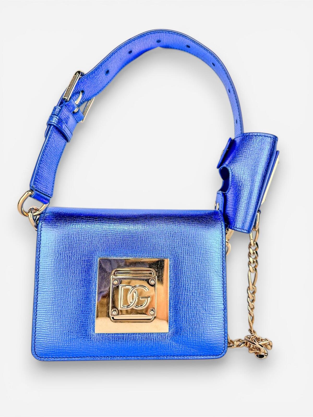 Dolce & Gabbana Dolce & Gabbana Bella Metallic Foiled Leather Shoulder Crossbody Bag Rare | NWT - Vestir