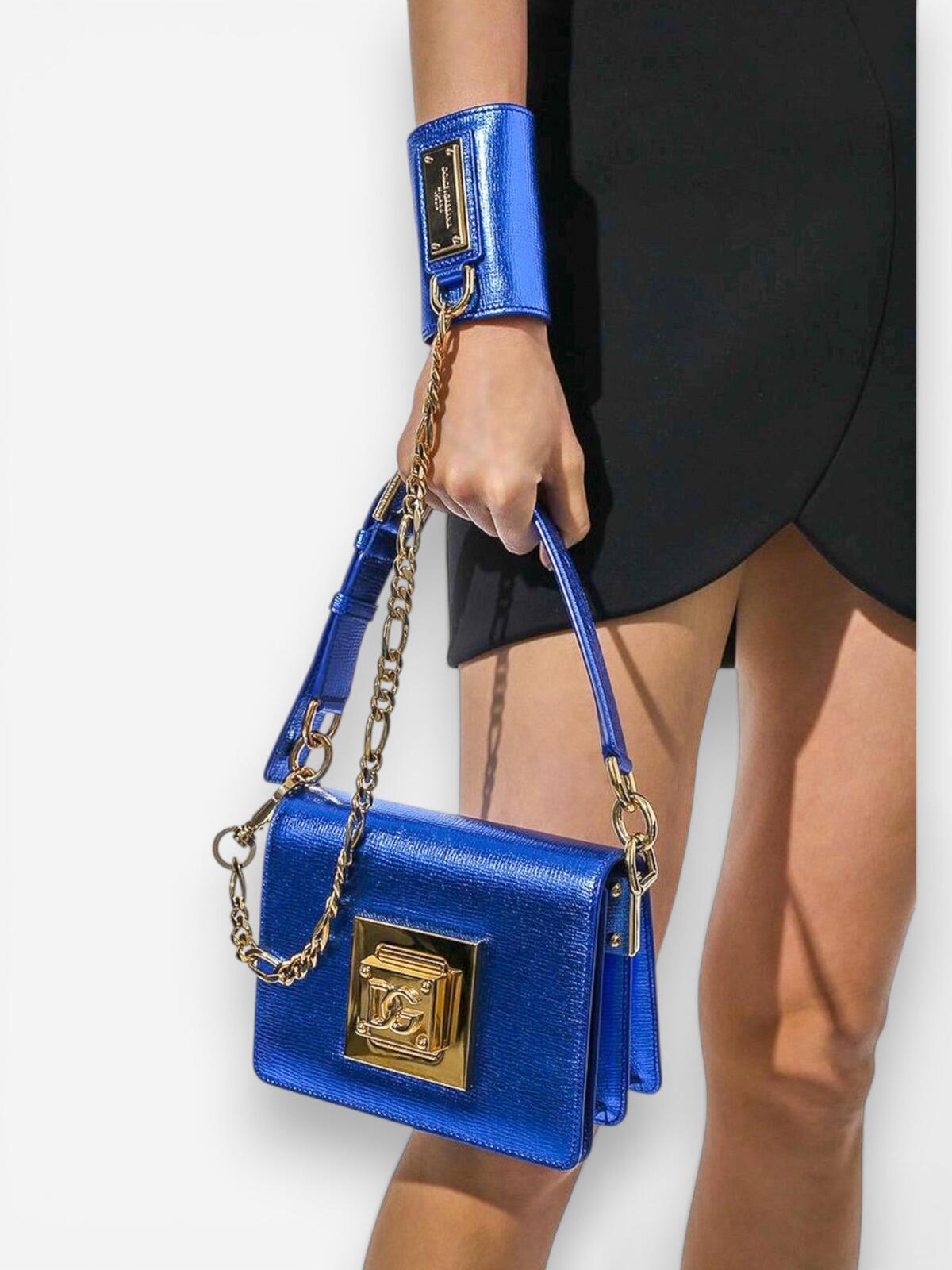 Dolce & Gabbana Dolce & Gabbana Bella Metallic Foiled Leather Shoulder Crossbody Bag Rare | NWT - Vestir