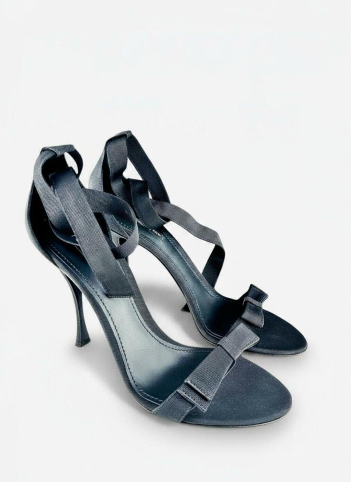 Dolce & Gabbana Dolce & Gabbana Black Strappy Heeled Sandals EU 40 US 9 | NIB | Italy - Vestir