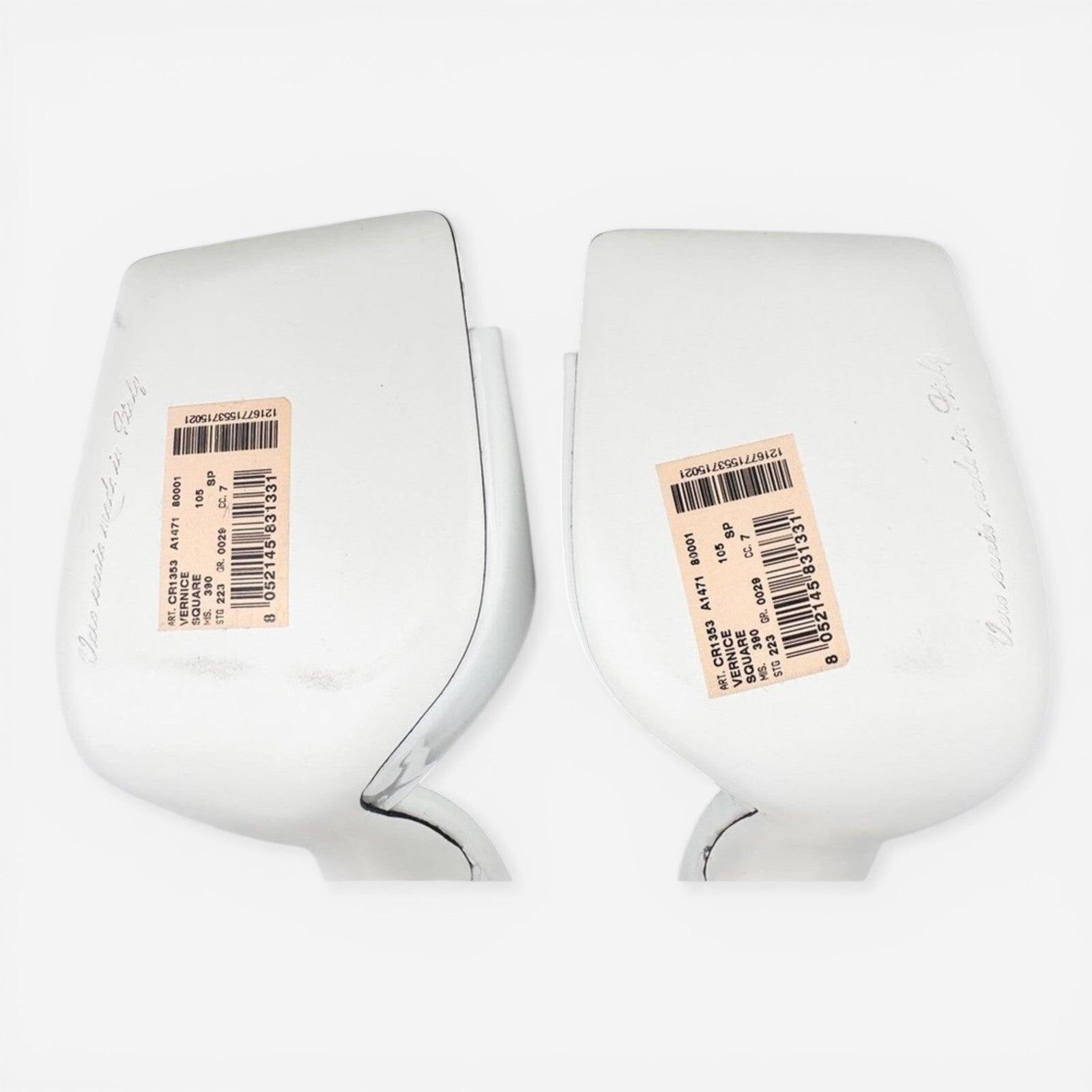 Dolce & Gabbana Dolce & Gabbana White Patent Calfskin Square-Toe Mule Heels EU 39 US 9 | NIB - Vestir