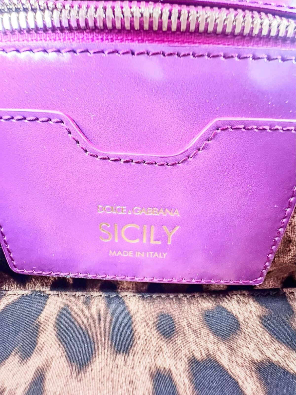 Dolce & Gabbana Sicily Cherry Pop Art Leather Bag Gold Hardware | NWT Rare