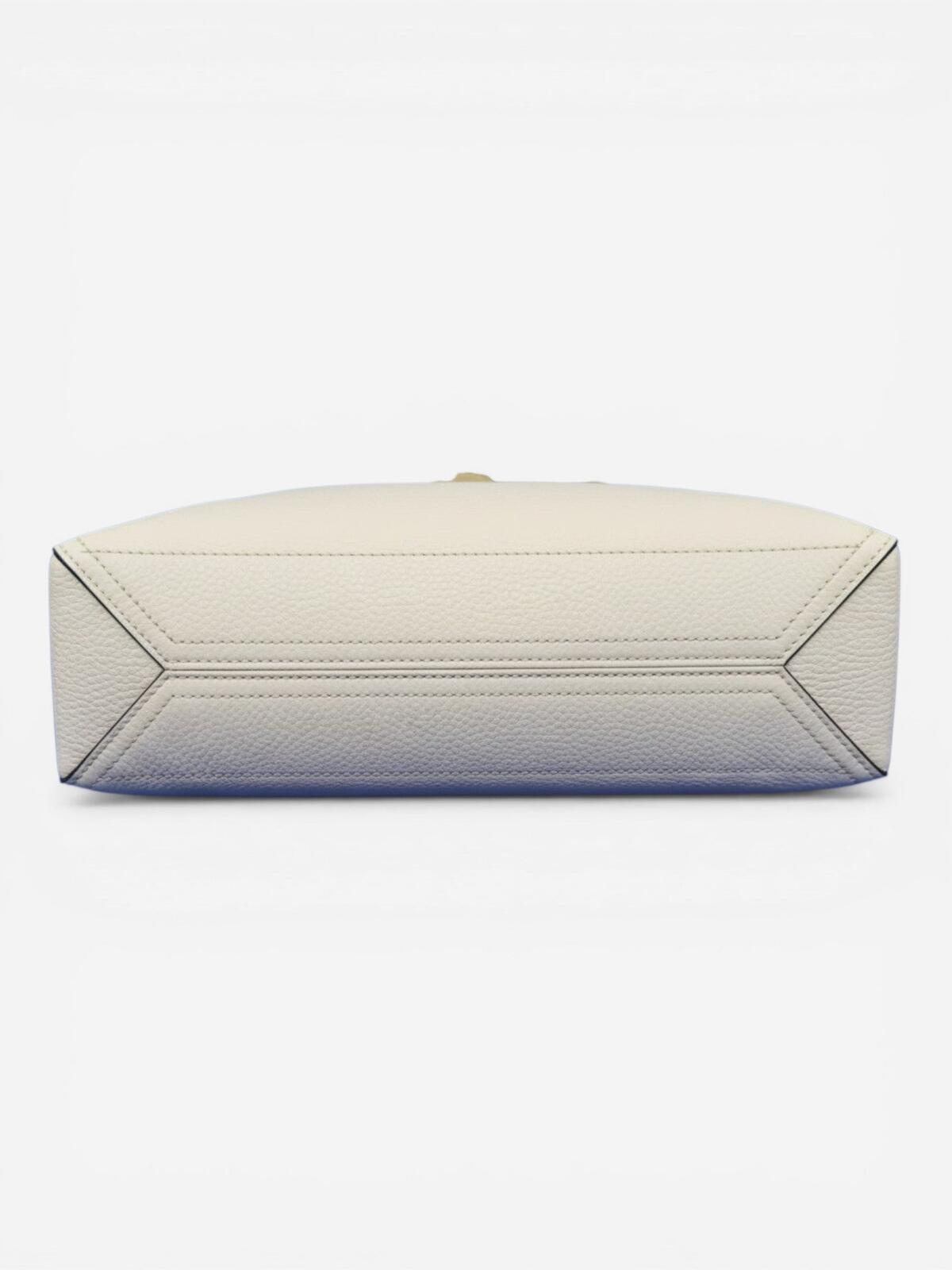 Gucci Dahlia Small Tote Mystic White Grained Calfskin Double G – view 5