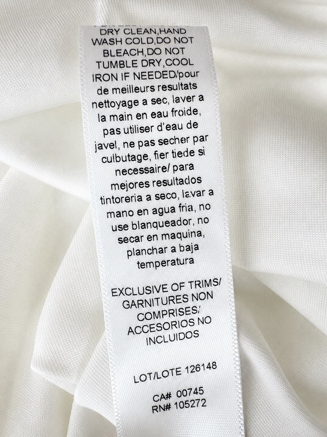 Halston One-Shoulder Draped Cutout Maxi Gown White High Slit US 10 | NWT