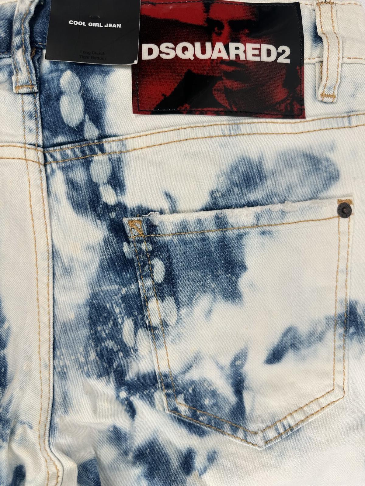 Dsquared2 Cool Girl Jean Tie-Dye Bleach IT38 Runs Large NWT S75LB0130